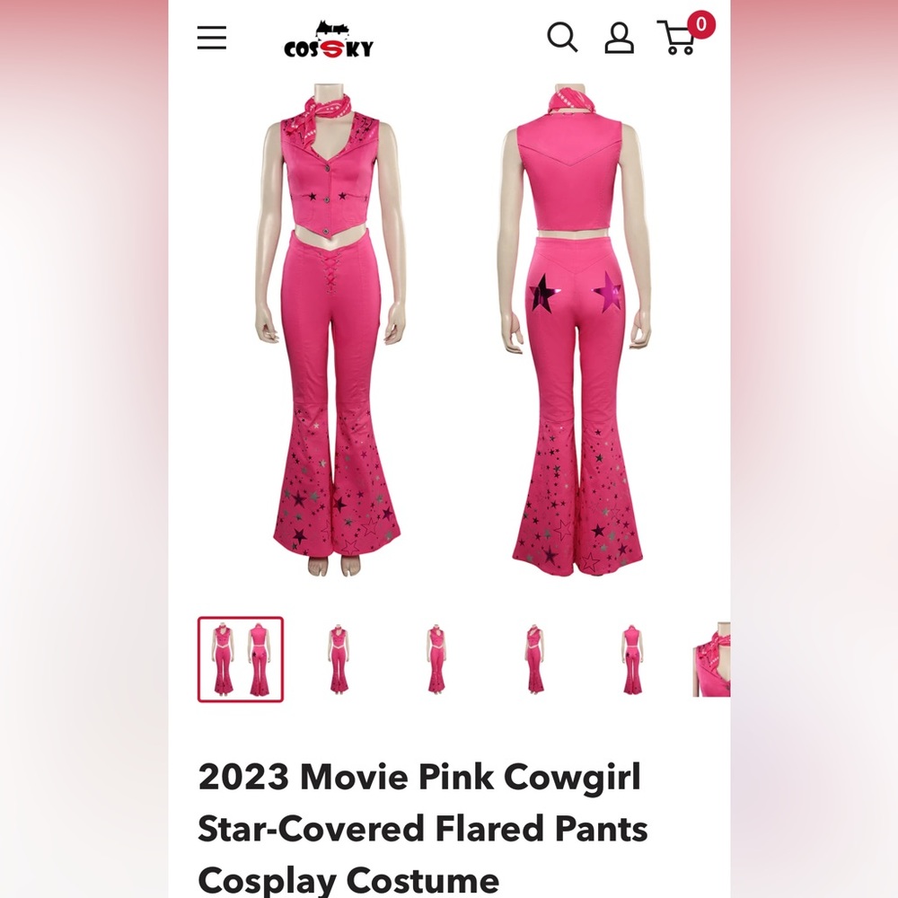 Size Small Cowgirl Barbie Outfit
